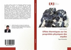 Effets thermiques sur les propriétés physiques des oxydes - Gharsallah, Hafedh