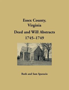 Essex County, Virginia Will Abstracts 1745-1748 - Sparacio, Ruth; Sparacio, Sam