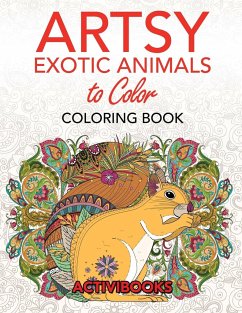 Artsy Exotic Animals to Color Coloring Book - Activibooks