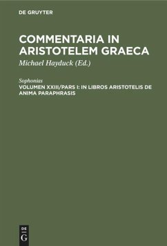 In libros Aristotelis De Anima paraphrasis - Sophonias