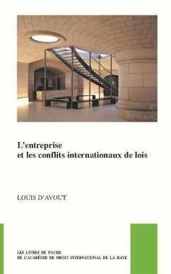 L'Entreprise Et Les Conflits Internationaux de Lois - D'Avout, Louis