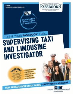 Supervising Taxi and Limousine Investigator (C-2554): Passbooks Study Guide Volume 2554 - National Learning Corporation