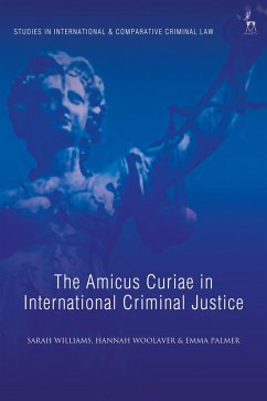 Cover The Amicus Curiae in International Criminal Justice