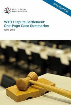 Wto Dispute Settlement: One-Page Case Summaries