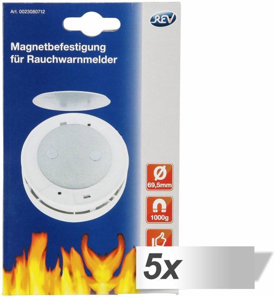 5x1 REV Magnetbefestigung für Rauchmelder - Portofrei bei bücher