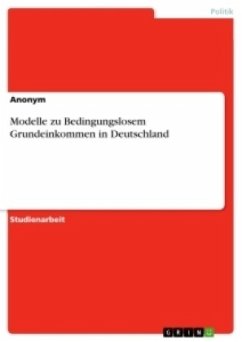 Modelle zu Bedingungslosem Grundeinkommen in Deutschland