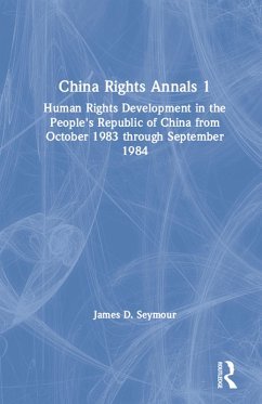 China Rights Annals (eBook, ePUB) - Seymour, James D.