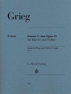 Violin Sonata G major op. 13 - Edvard Grieg - Violinsonate G-dur op. 13