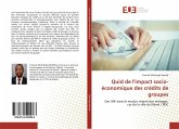 Quid de l'impact socio-économique des crédits de groupes