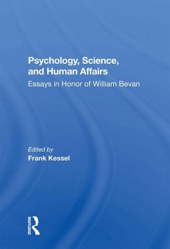 Cover Psychology, Science, And Human Affairs (eBook, PDF)