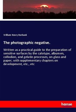 The photographic negative. - Burbank, William Henry