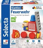 Selecta 62077 - Klettini® Feuerwehr, Klett-Fahrzeug, Holz, 7-teilig