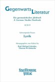 Schwerpunkt/Focus: Lyrik / GegenwartsLiteratur .18/2019 Schwerpunkt/Focus: Lyrik / GegenwartsLiteratur .18/2019