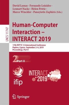 Human-Computer Interaction ¿ INTERACT 2019