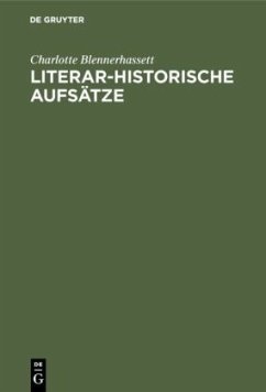 Literar-Historische Aufsätze - Blennerhassett, Charlotte