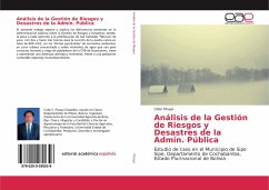 Análisis de la Gestión de Riesgos y Desastres de la Admín. Pública