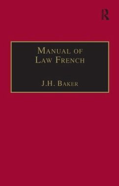 Manual of Law French - Baker, J H