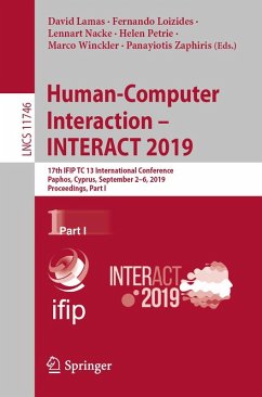 Cover Human-Computer Interaction - INTERACT 2019