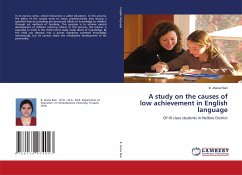 A study on the causes of low achievement in English language - Jhansi Rani, B.