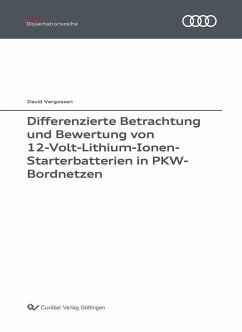 Cover Differenzierte Betrachtung und Bewertung von 12-Volt-Lithium-Ionen-Starterbatterien in PKW-Bordnetzen (eBook, PDF)