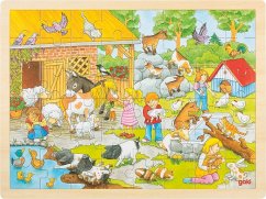 Goki 57685 - Einlegepuzzle Streichelzoo