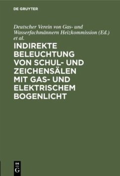 Indirekte Beleuchtung von Schul- und Zeichensälen mit Gas- und elektrischem Bogenlicht