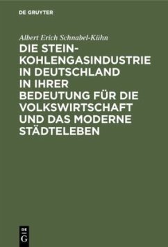 Die Steinkohlengasindustrie in Deutschland in ihrer Bedeutung für die Volkswirtschaft und das moderne Städteleben - Schnabel-Kühn, Albert Erich