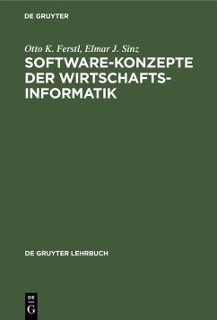 Cover Software-Konzepte der Wirtschaftsinformatik (eBook, PDF)