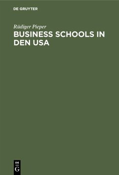 Cover Business schools in den USA (eBook, PDF)