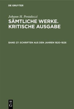 Cover Schriften aus den Jahren 1820-1826 (eBook, PDF)