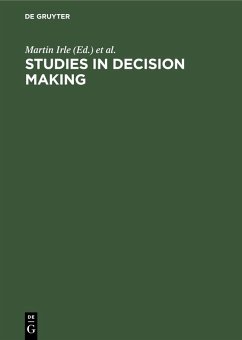 Cover Studies in Decision Making (eBook, PDF)