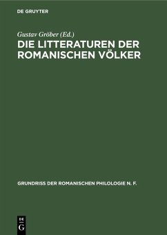 Cover Die Litteraturen der romanischen Völker (eBook, PDF)