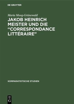 Cover Jakob Heinrich Meister und die 