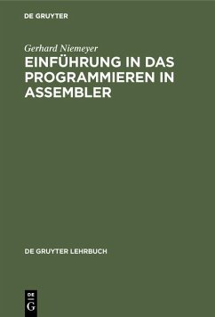 Einführung in das Programmieren in Assembler (eBook, PDF) - Niemeyer, Gerhard