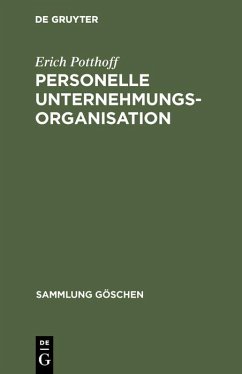 Personelle Unternehmungsorganisation (eBook, PDF) - Potthoff, Erich