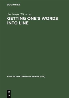 Getting One's Words into Line (eBook, PDF)