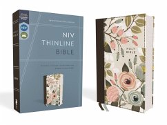 Niv, Thinline Bible, Cloth Over Board, Floral, Red Letter Edition, Comfort Print - Zondervan