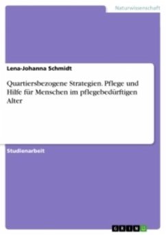 Quartiersbezogene Strategien. Pflege und Hilfe für Menschen im pflegebedürftigen Alter