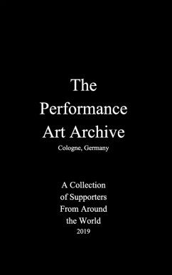 Cover The Performance Art Archive