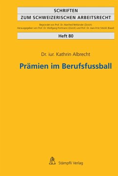 Cover Prämien im Berufsfussball (eBook, PDF)