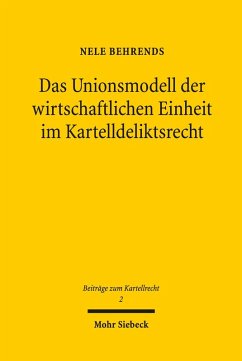 Cover Das Unionsmodell der wirtschaftlichen Einheit im Kartelldeliktsrecht (eBook, PDF)