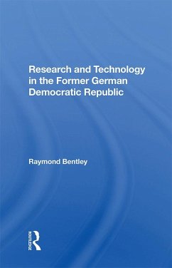 Research And Technology In The Former German Democratic Republic (eBook, ePUB) - Bentley, Raymond