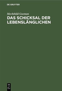 Cover Das Schicksal der Lebenslänglichen (eBook, PDF)