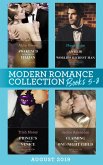 Modern Romance August 2019 Books 5-8: Awakened by the Scarred Italian / An Heir for the World's Richest Man / Prince's Virgin in Venice / Claiming His One-Night Child (eBook, ePUB)