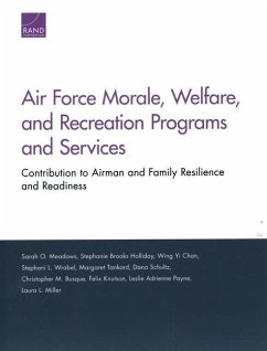 Air Force Morale, Welfare, and Recreation Programs and Services: Contribution to Airman and Family Resilience and Readiness - Meadows, Sarah; Holliday, Stephanie; Chan, Wing