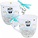 Tasse mit Panda mit lieber Textbotschaft
