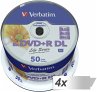 4x50 Verbatim DVD+R DL wide pr. 8x... - Bild 1