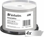 4x50 Verbatim DVD-R 4,7GB 16x wide printable NON-ID