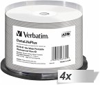 4x50 Verbatim DVD-R 4,7GB 16x Wide glossy waterproof print