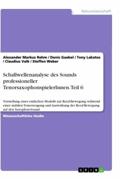 Schallwellenanalyse des Sounds professioneller TenorsaxophonspielerInnen. Teil 6 - Rehm, Alexander Markus;Gaebel, Denis;Weber, Steffen